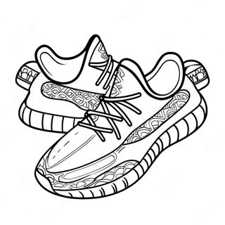 经典yeezy 350涂色页 涂色页