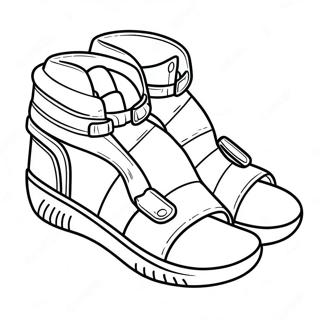 潮流yeezy Slide涂色页 涂色页