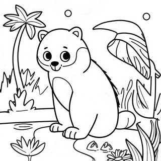 Sheng Ji Bo Bo De Dao Yu Ye Sheng Dong Wu Tu Se Ye 105615-43178