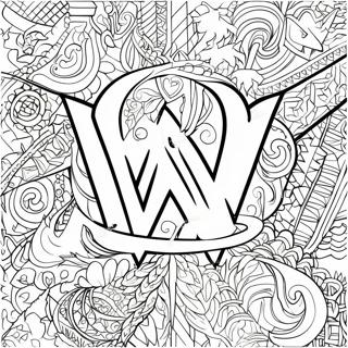 Duo Cai De Wwe Biao Zhi She Ji Tu Se Ye 108490-45418