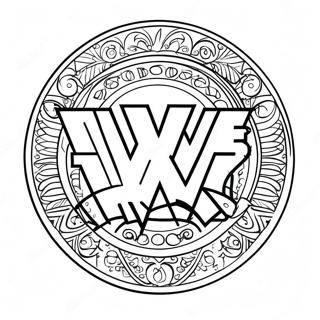 Duo Cai De Wwe Biao Zhi She Ji Tu Se Ye 108490-45419