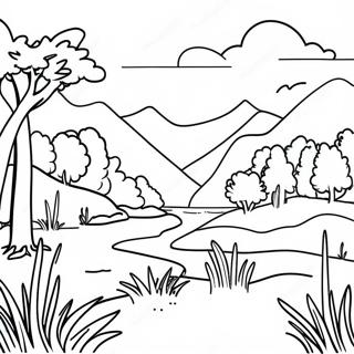 Duo Cai De Ge Lun Bi Ya Feng Jing Tu Se Ye 108643-45536