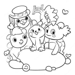 Kuai Le De Dan Ci Pai Dui Peng You Tu Se Ye 111604-47927