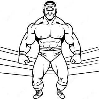 动态 Wwe 超级明星入场涂色页 涂色页