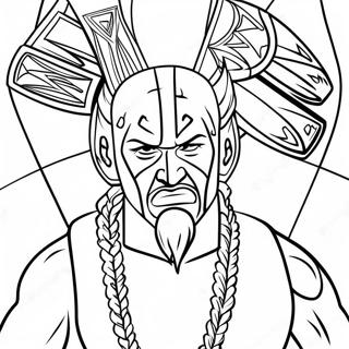 激烈 Wwe 冠军战斗涂色页 涂色页