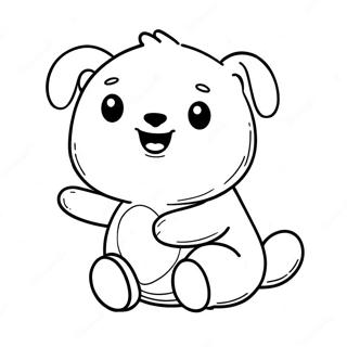 Ke Ai De Yong Bao Xiao Guai Shou Tu Se Ye 117108-52483