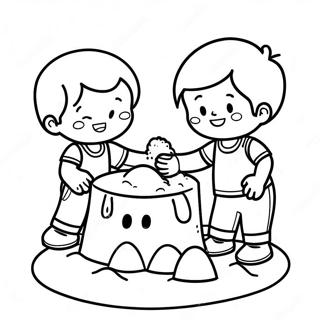 Wan Pi De Hai Zi Men Jian Sha Bao Tu Se Ye 120836 55686