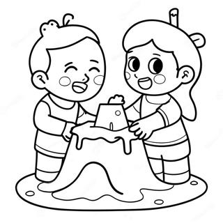 Wan Pi De Hai Zi Men Jian Sha Bao Tu Se Ye 120836 55687