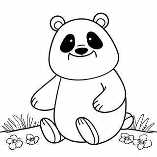 迷人的熊熊乐园涂色页 涂色页