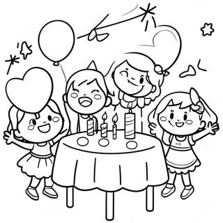 Xing Fen De Hai Zi Men Zai Sheng Ri Pai Dui Shang Tu Se Ye 128948 62247