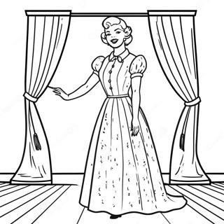 Jing Dian Dian Shi Nu Xing Chuan Fu Gu Qun Tu Se Ye 132540-65034