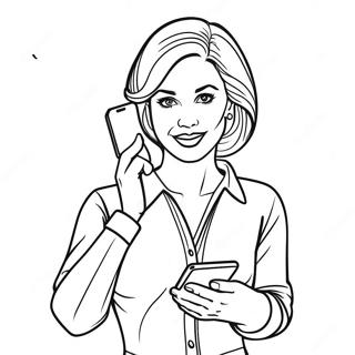 Xian Dai Dian Shi Nu Xing Yu Zhi Neng Shou Ji Tu Se Ye 132541-65037