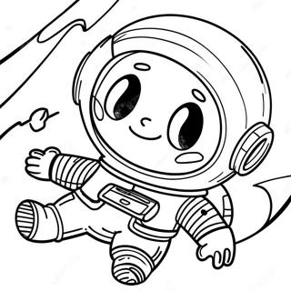 Yu Hang Yuan Zai Tai Kong Zhong Piao Fu Tu Se Ye 135265-67149