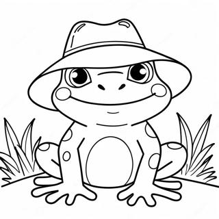 Gao Xiao De Qing Wa Dai Zhao Mao Zi De Tu Se Ye 13784 3023