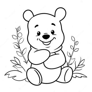 可爱的维尼熊涂色页 涂色页