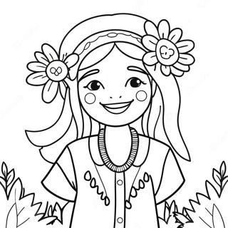 Kuai Le De Xi Pi Nu Hai Yu Hua Duo Tu Se Ye 24989-5456