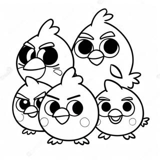 Fen Nu De Xiao Niao Lan Niao Tuan Dui Tu Se Ye 29392-6403