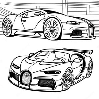 布加迪 着色页