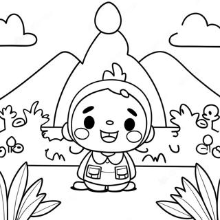 Mou Xian De Dong Wu Zhi Sen Feng Jing Tu Se Ye 37833-8259