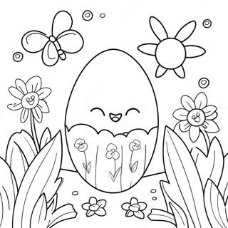 Chun Tian De Hua Duo He Fu Huo Jie Cai Dan Tu Se Ye 382-2413