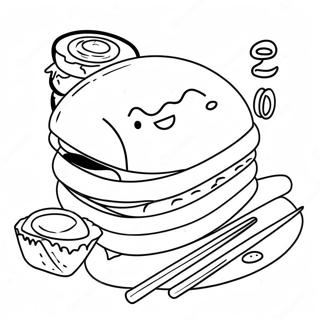 蛋黄哥 着色页