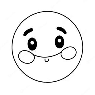 搞笑微笑脸涂色页 涂色页