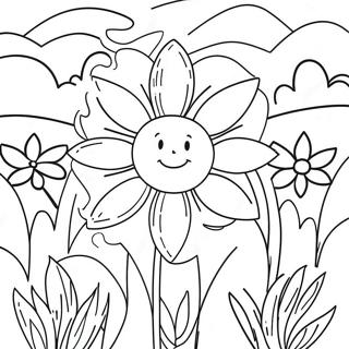 Sheng Dong De Lan Se Hua Yuan Tu Se Ye 74883-18102