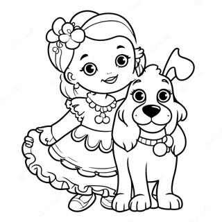 Yu Ta De Xiao Gou De Hua Li Nan Xi Tu Se Ye 77241 19916