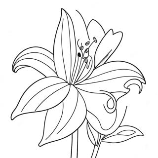 Mei Li De Bai He Hua Tu Se Ye 87312-27845