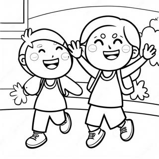 Xing Fen De Hai Zi Men Zai Kai Xue Di Yi Tian Tu Se Ye 88854-29223