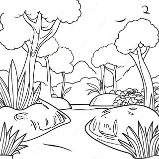 Ban Ban De Hua Yuan 6duo Cai Feng Jing Tu Se Ye 91357-31239