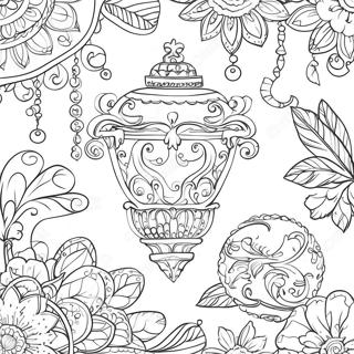 Jing Dian Fu Gu Zhuang Shi Pin Tu Se Ye 91687-31493