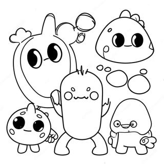 Wu Cai Bin Fen De Chou Wa Wa Tu Se Ye 94232-33475