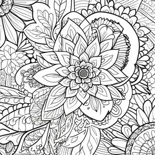 Mei Li De Fang Song Hua Hui Man Tuo Luo Tu Se Ye 94514-33887