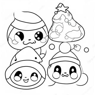 Ke Ai De Dong Man Jiao Se Yu Sheng Dan Mao Tu Se Ye 97828 36800