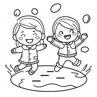 Kuai Le De Hai Zi Men Zai Shui Keng Zhong Tiao Yue Tu Se Ye 98293 37167